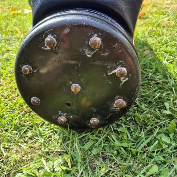 Vintage Arnold Palmer Leather 6-Way Cart Bag w/ Carry Strap - Picture 8 of 9